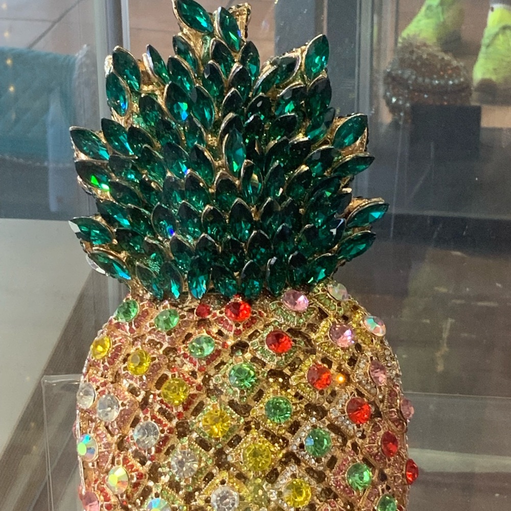 Multi Colored Bling Pineapple Purse - image 2